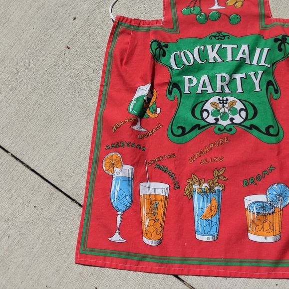 Vintage Cocktail Party Apron - Picture 2 of 4